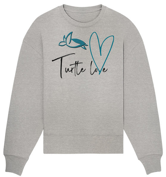 Turtle Love - Edition - Organic Oversize Sweatshirt
