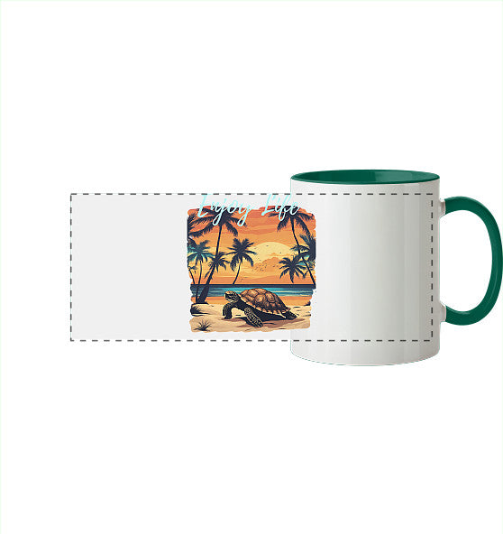 Enjoy Life Edition - Panorama Tasse zweifarbig
