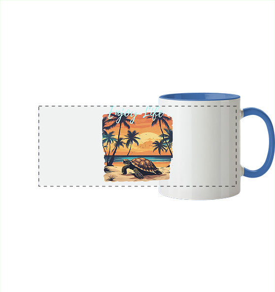 Enjoy Life Edition - Panorama Tasse zweifarbig