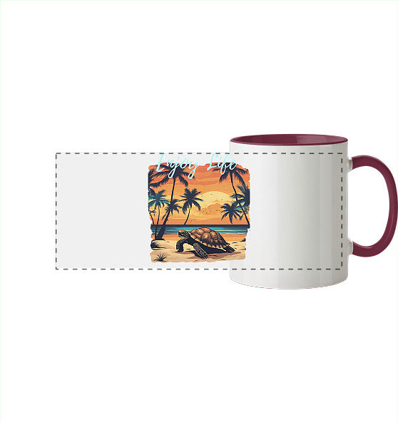Enjoy Life Edition - Panorama Tasse zweifarbig