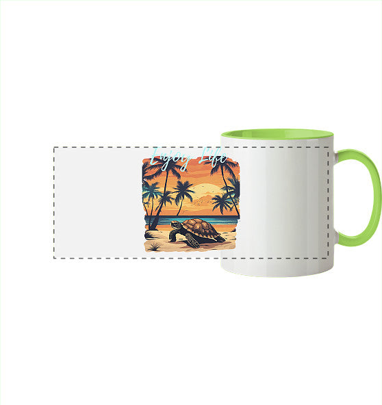 Enjoy Life Edition - Panorama Tasse zweifarbig