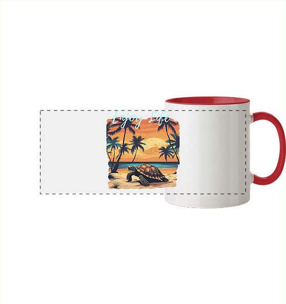 Enjoy Life Edition - Panorama Tasse zweifarbig