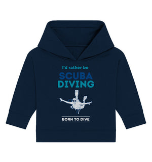 I'd rather be Scuba Diving - Baby Organic Hoodie