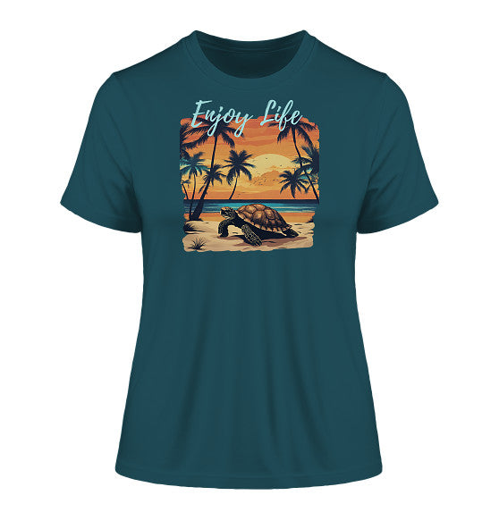 Enjoy Life Edition - Fitted Ladies Organic Shirt