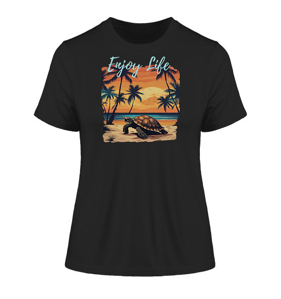 Enjoy Life Edition - Fitted Ladies Organic Shirt