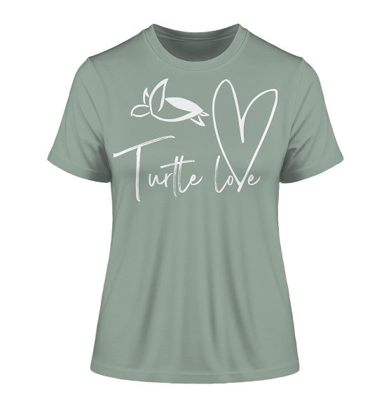 Turtle Love - Edition - Fitted Ladies Organic Shirt