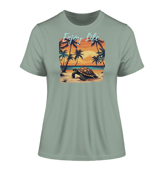 Enjoy Life Edition - Fitted Ladies Organic Shirt