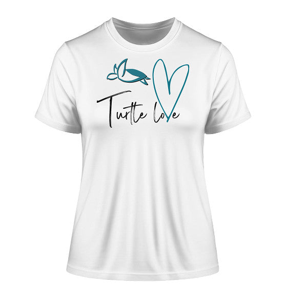 Turtle Love - Edition - Fitted Ladies Organic Shirt