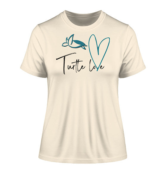 Turtle Love - Edition - Fitted Ladies Organic Shirt