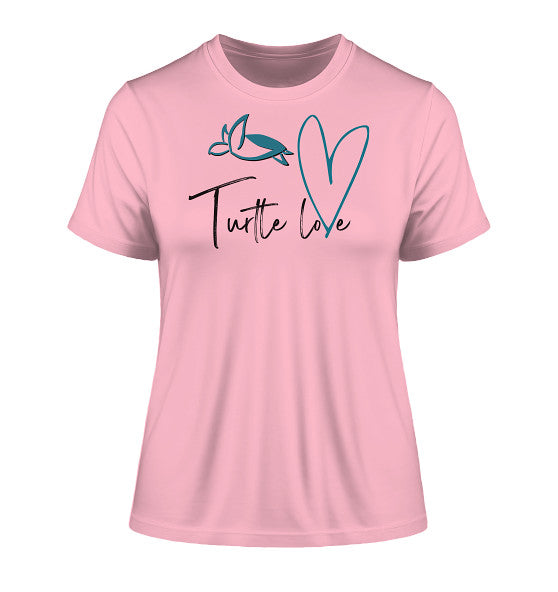 Turtle Love - Edition - Fitted Ladies Organic Shirt
