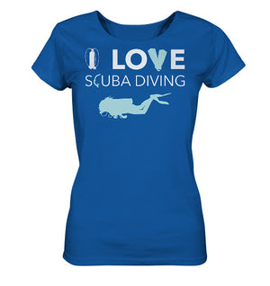 I LOVE SCUBA DIVING - Ladies Organic Shirt