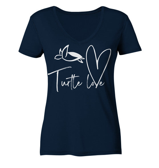 Turtle Love - Edition - Ladies V-Neck Shirt