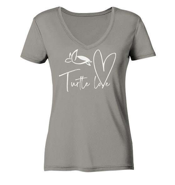 Turtle Love - Edition - Ladies V-Neck Shirt