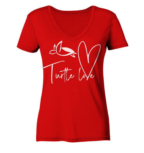 Turtle Love - Edition - Ladies V-Neck Shirt