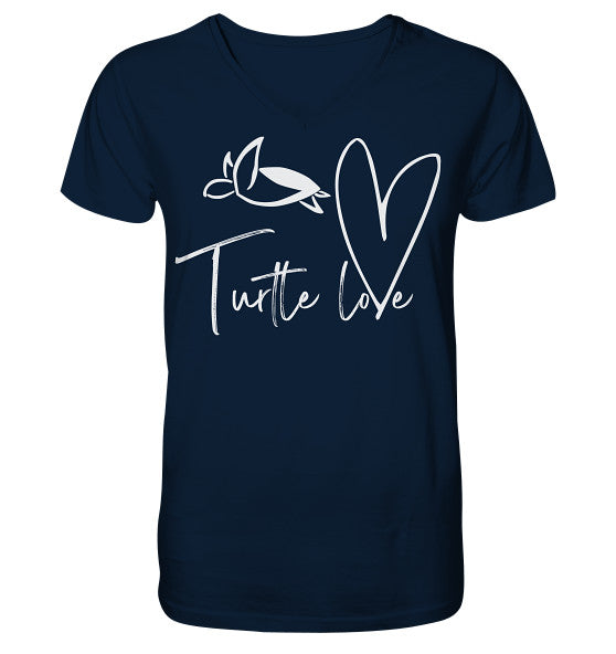 Turtle Love - Edition - Mens Organic V-Neck Shirt