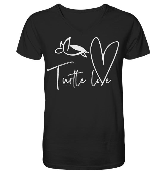 Turtle Love - Edition - Mens Organic V-Neck Shirt