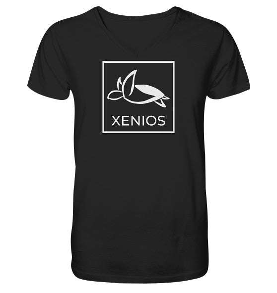 Xenios Classic Edition - Mens Organic V-Neck Shirt