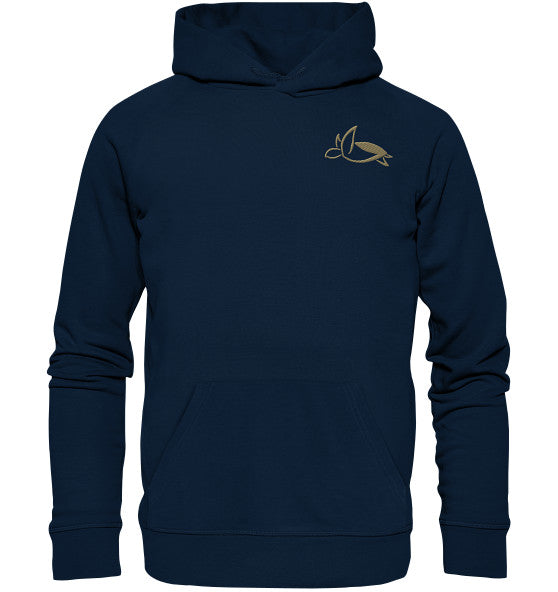 Turtle Elegant Edition - Organic Hoodie (Embroidery)