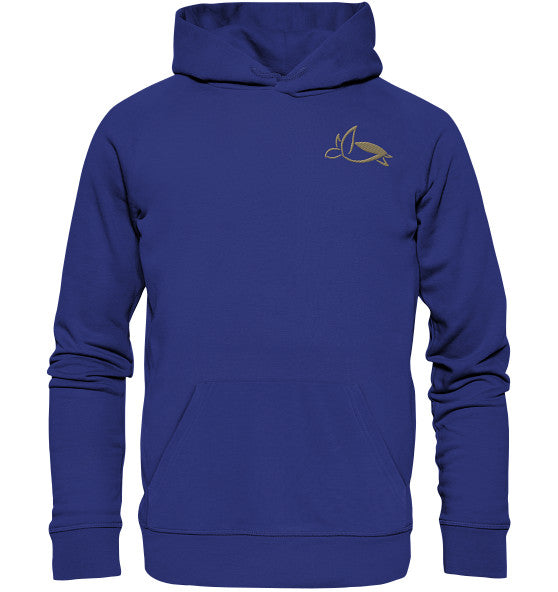 Turtle Elegant Edition - Organic Hoodie (Embroidery)