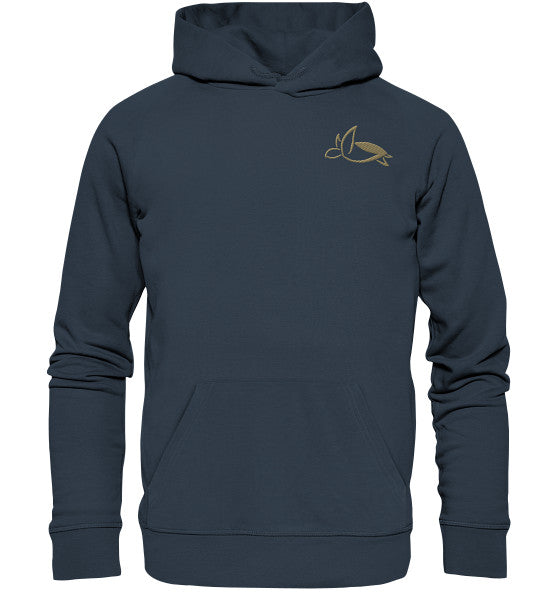 Turtle Elegant Edition - Organic Hoodie (Embroidery)