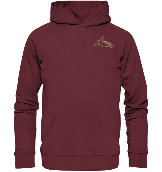 Turtle Elegant Edition - Organic Hoodie (Embroidery)