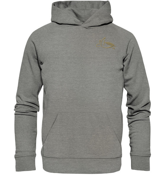 Turtle Elegant Edition - Organic Hoodie (Embroidery)