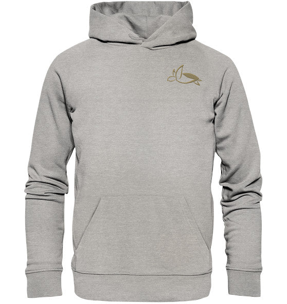 Turtle Elegant Edition - Organic Hoodie (Embroidery)