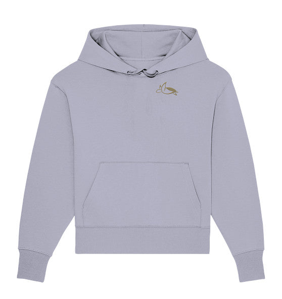 Turtle Elegant Edition - Organic Oversize Hoodie (Embroidery)