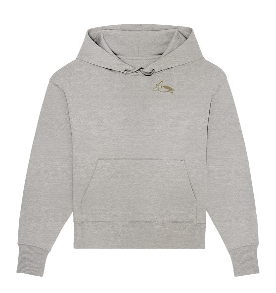 Turtle Elegant Edition - Organic Oversize Hoodie (Embroidery)