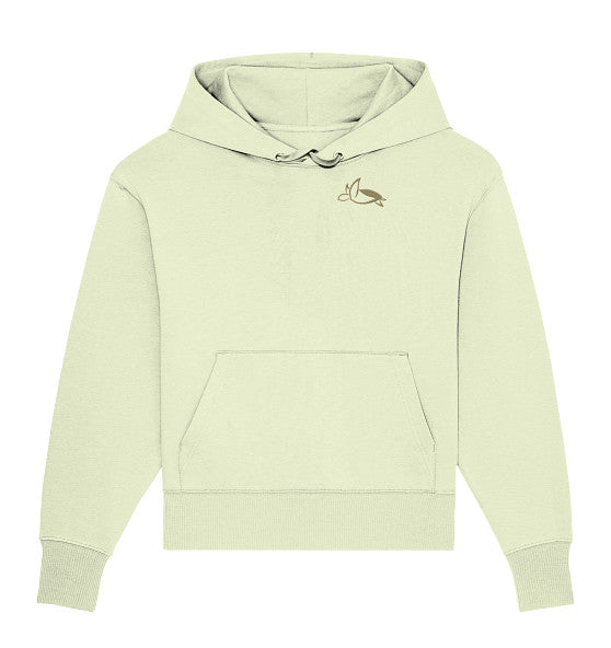 Turtle Elegant Edition - Organic Oversize Hoodie (Embroidery)