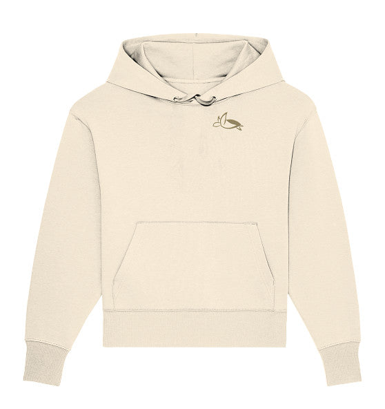 Turtle Elegant Edition - Organic Oversize Hoodie (Embroidery)