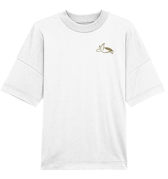 Turtle Elegant Edition - Organic Oversize Shirt (Embroidery)