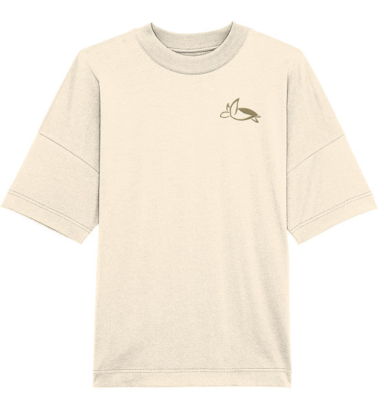 Turtle Elegant Edition - Organic Oversize Shirt (Embroidery)