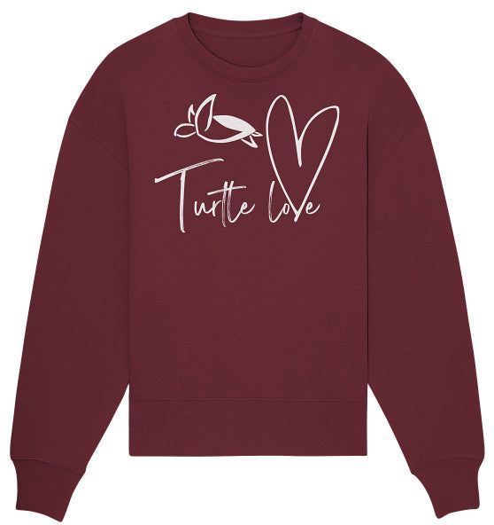 Turtle Love - Edition - Organic Oversized Sweatshirt