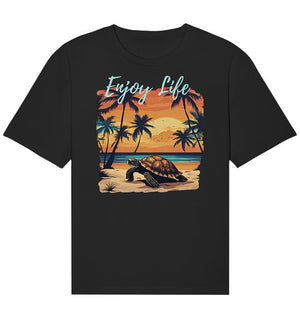 Enjoy Life - Turtle Sunset - Organic Relaxed Shirt