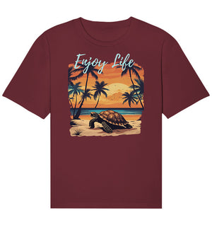 Enjoy Life - Turtle Sunset - Organic Relaxed Shirt