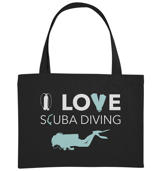 I LOVE SCUBA DIVING - Organic shopping bag