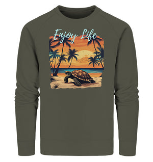 Enjoy Life - Turtle Sunset - Organic Sweatshirt