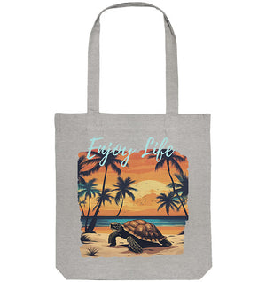 Enjoy Life - Turtle Sunset - Organic Tote-Bag