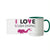 I LOVE SCUBA DIVING - two-tone panoramic mug