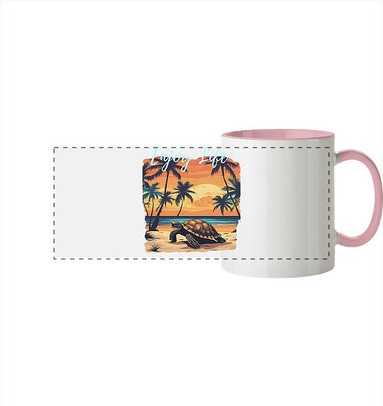 Enjoy Life Edition - Panorama Tasse zweifarbig