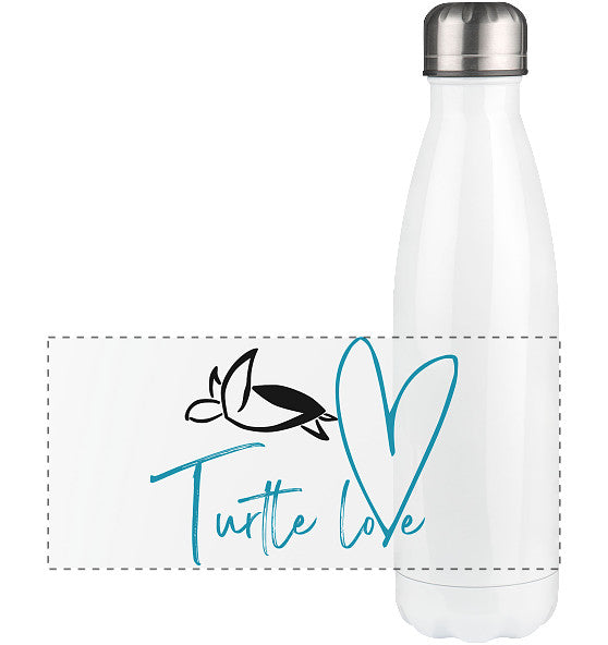Turtle Love - Panorama Thermoflasche 500ml