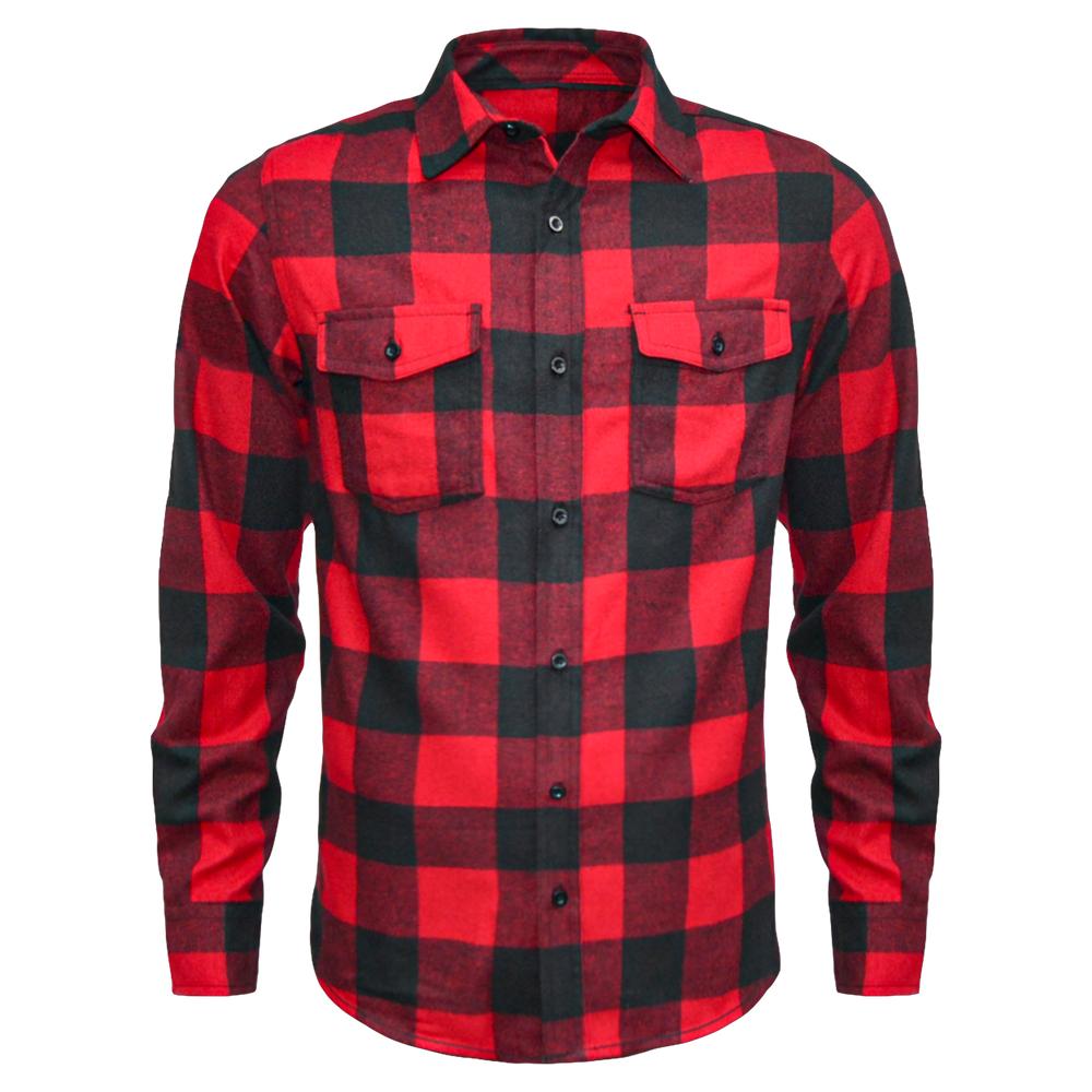 CDC Logo - Woven Plaid Flannel Shirt